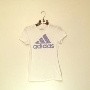 Adidas white tee size XS